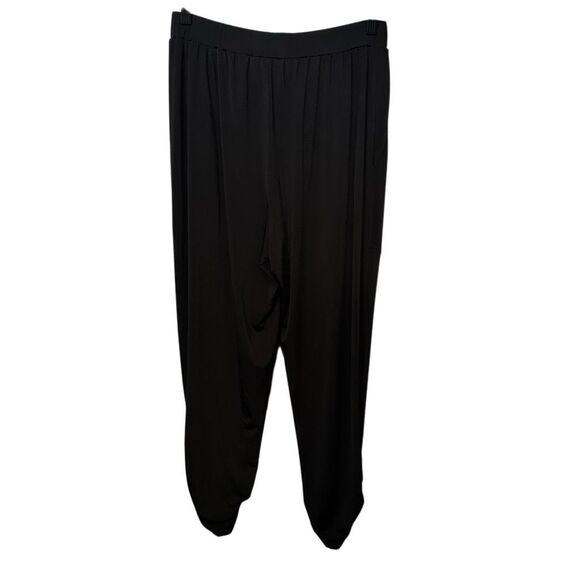 RARE Ripley Radar Black Ruched Ankle Pants - Picture 2 of 3